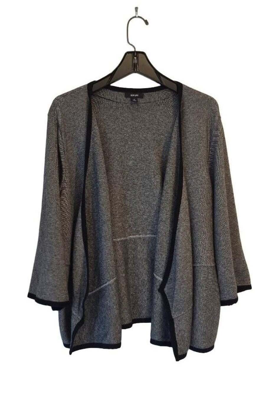 Alfani Gray Knit Cardigan 3X
